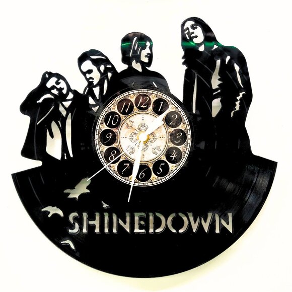 Handmade Other - SHINEDOWN vinyl record clock
